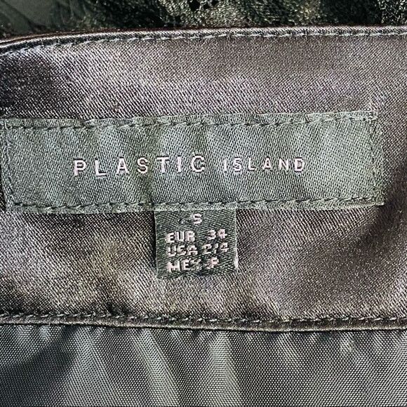 Plastic Island black and ivory lace tiered dress size s - Picture 10 of 12